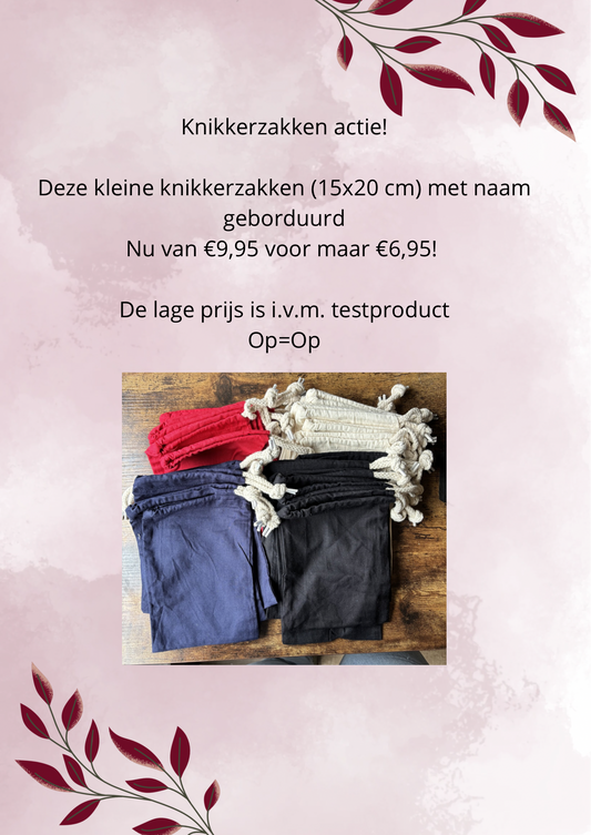 Knikkerzak actie