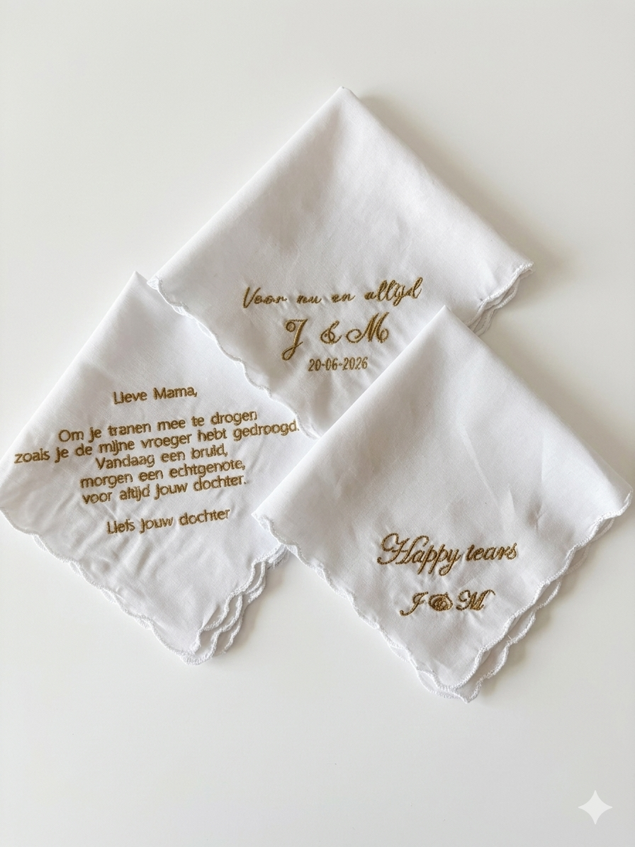Gepersonaliseerde zakdoek dames