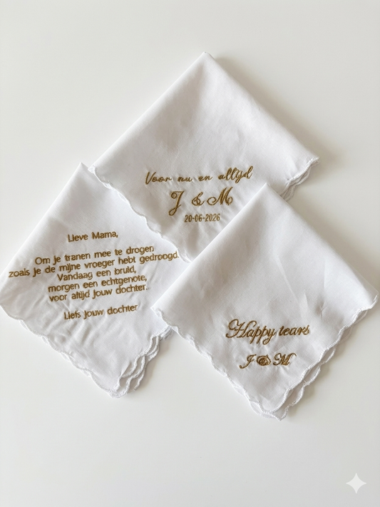 Gepersonaliseerde zakdoek dames